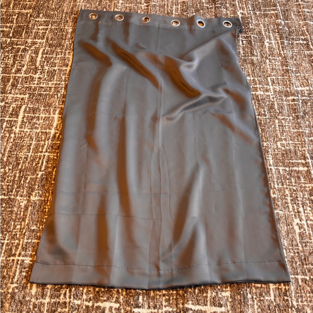 Mainstays Grey Curtain Panels with Grommet Detail (2 panels)